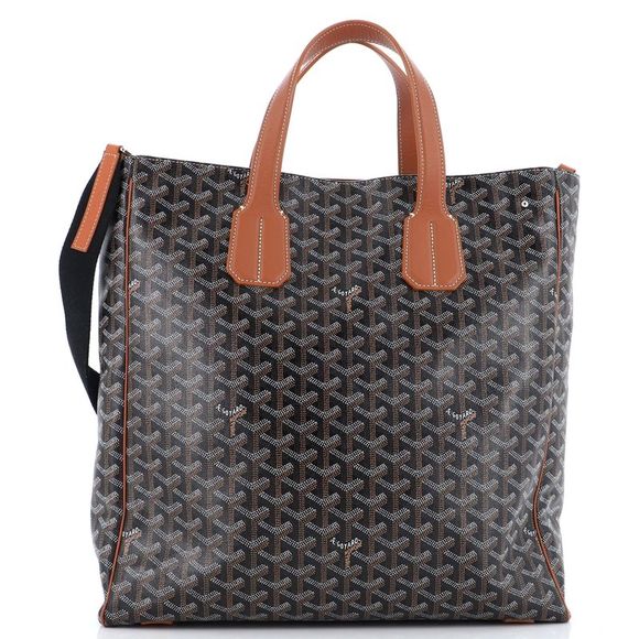 Goyard Handbags - Goyard Voltaire III Tote Coated Canvas Brown